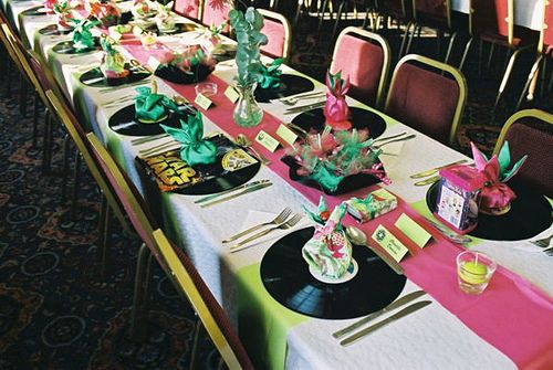 Wedding - Kate & Lee's Pink And Green Retro Eye-candy Wedding