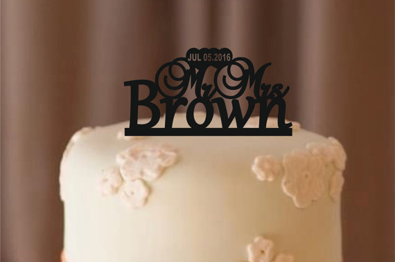 زفاف - personalize wedding cake topper Silhouette, bride and groom silhouette wedding cake topper, Mr and Mrs cake topper