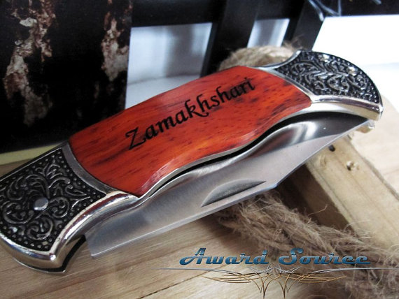 Mariage - Engraved Groomsmen Pocket Knife  - 1 Groomsman Best Man Ring Bearer Gift