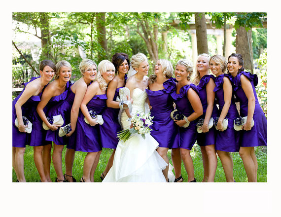 زفاف - SET OF 4 CLUTCHES, bridesmaids gift idea, personalized wedding gifts, match your bridesmaids dresses