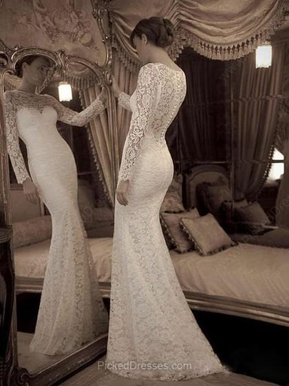 Mariage - Lace  Ruffles Wedding Dresses at pickeddresses.com