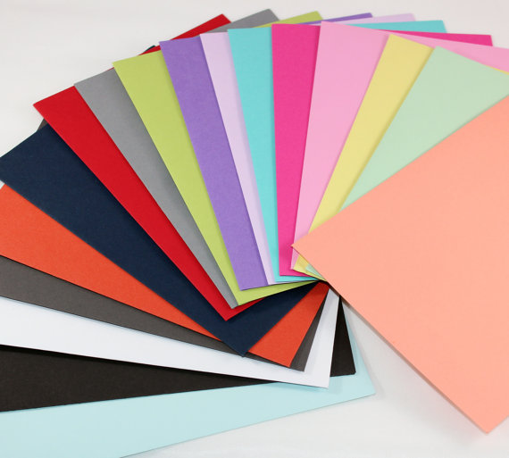 Hochzeit - 5 x 7 Colored Envelopes sets of 25
