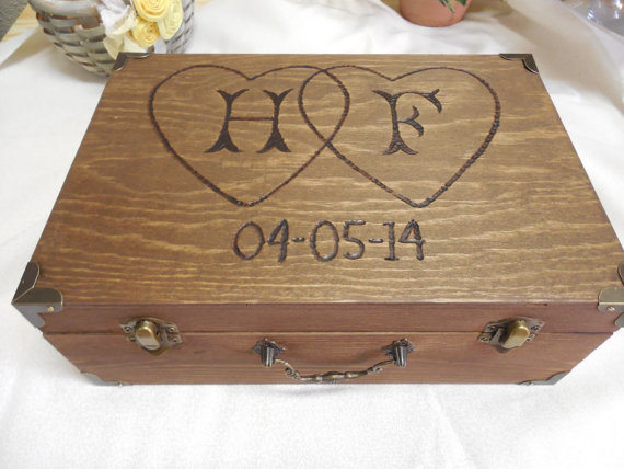 زفاف - LARGE Shabby Chic and Rustic Wooden Card Box - Rustic Wedding Card Box - Rustic Wedding Decor - Advice Box - Guestbook