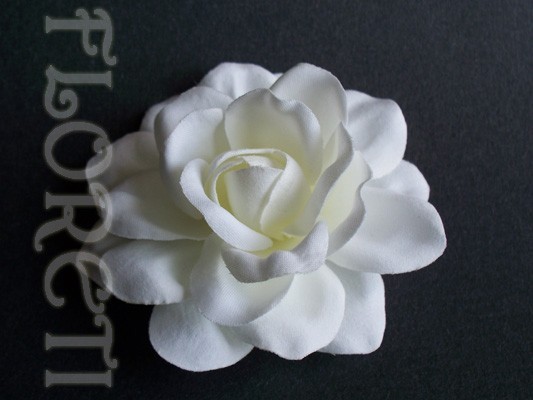 زفاف - Sophia Wedding Silk Gardenia Hair Flower White to Off White Bridal Accessory -Ready Made
