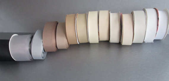 Mariage - Grosgrain ribbon swatches, Ribbon color samples, Grosgrain ribbon color samples