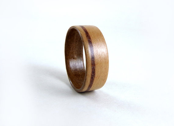 زفاف - Dinosaur Bone Ring, Bent Wood Ring, Red Gum Wood Ring, Australian Wood, Eucalyptus Wood, Wedding Ring, Engagement Ring