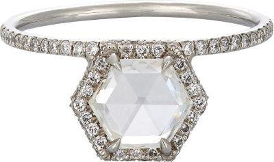 Свадьба - MP Mineraux Hexagonal Diamond Ring