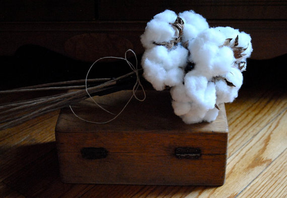 Mariage - Beautiful Single Cotton Boll - Wired Stem - 18" - Natural Cotton - Raw Cotton - Natural Cotton Boll - DIY Cotton - Wedding