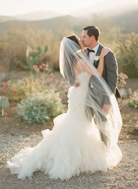 Mariage - Elegant Simple Chapel Wedding Veil