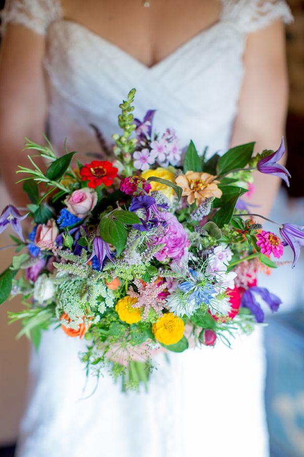 Wedding - A Homemade And Colourful Wild Meadow Summer Wedding