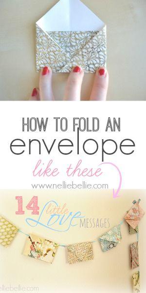 Hochzeit - Fold An Envelope; A How-to From