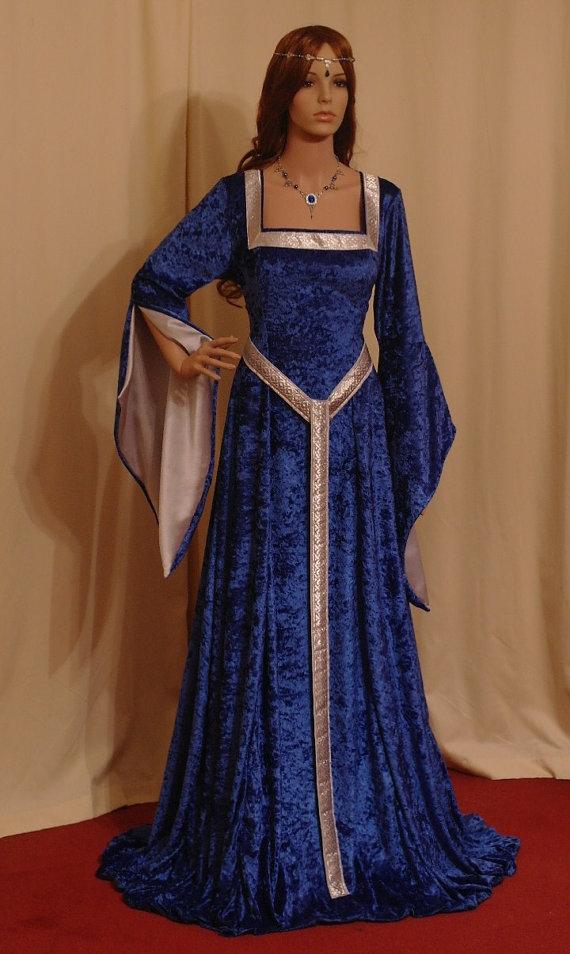 Mariage - ELVEN DRESS, medieval dress, renaissance dress, medieval girdle belt, handfasting dress