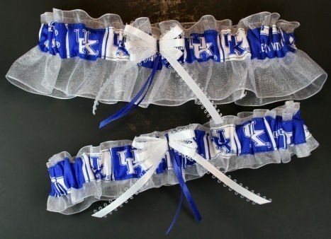 Hochzeit - University of Kentucky Wildcats Wedding Garter Set