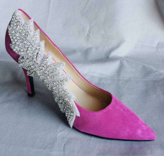 Hochzeit - Bridal Shoe Clips Wedding Shoe Clips Crystal Rhinestone Shoe Clips Wedding Party (Set of 2) SC060LX