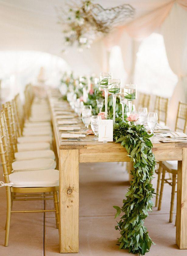 Свадьба - Wedding Trends : Table Garlands