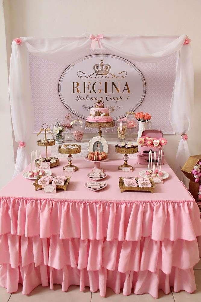 زفاف - Queen, Pink And Gold Birthday Party Ideas