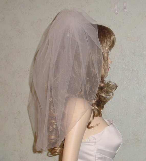 Wedding - Bubble  Wedding Veil Made to Order in Your Choice of 12 Colors  White Ivory Champagne