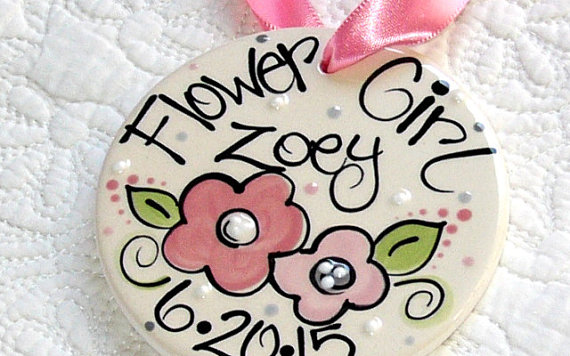 Wedding - Personalized Flower Girl Ornament