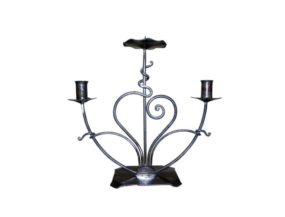 Wedding - Unity Candle Holder L1 (Clear and Black)