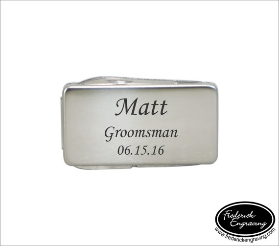 Hochzeit - Groomsman Money Clip, SHIPS FAST, Personalized Money Clip, Groomsmen Money Clip, Money Clips, Will You Be My Groomsman? GFT120, LMC006