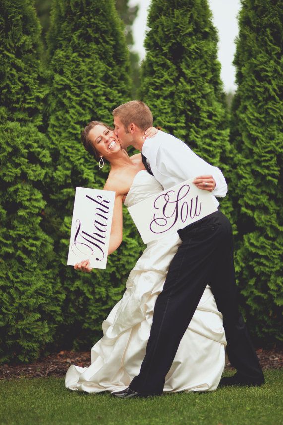 Свадьба - Wedding Photo Prop Thank You Wooden Boards Great For Thank You Cards