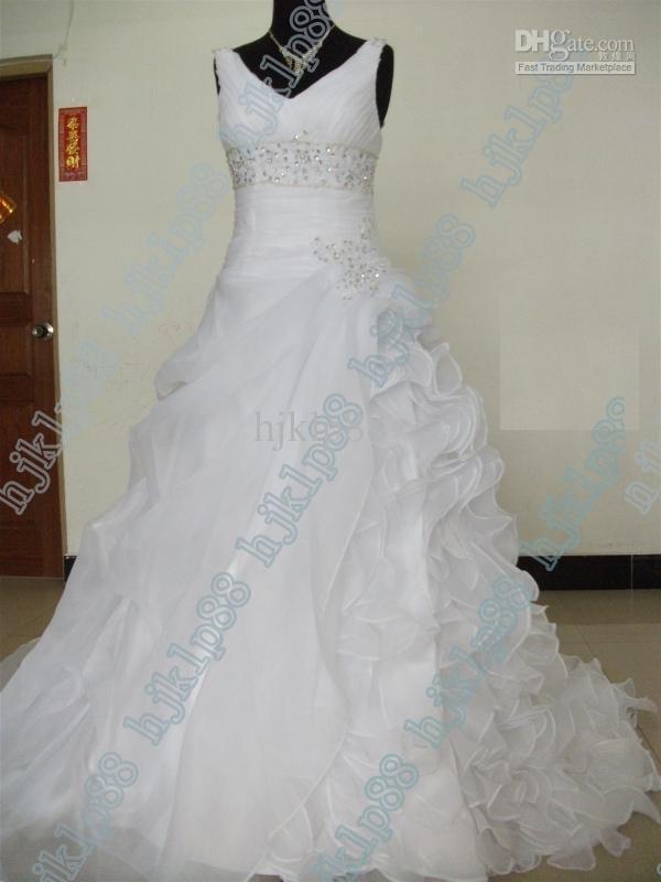 Wedding - Actual Images 2012 DHgate Bestsellers New Sexy Deep V Spaghetti Spring Wedding Dresses Online with $104.82/Piece on Hjklp88's Store 