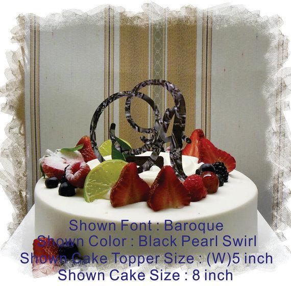 زفاف - Monogram Wedding Cake Topper - 5"or 6" Beautiful Single Monogram letter Cake Topper ( Special Custom Made Initial Wedding Topper )