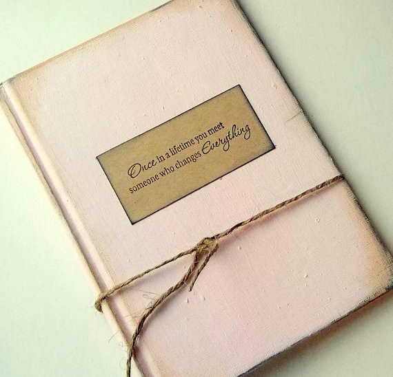 Свадьба - Fairytale book Wedding invitation, Blush Pink rustic wedding Shabby unique upcycled book RESERVED