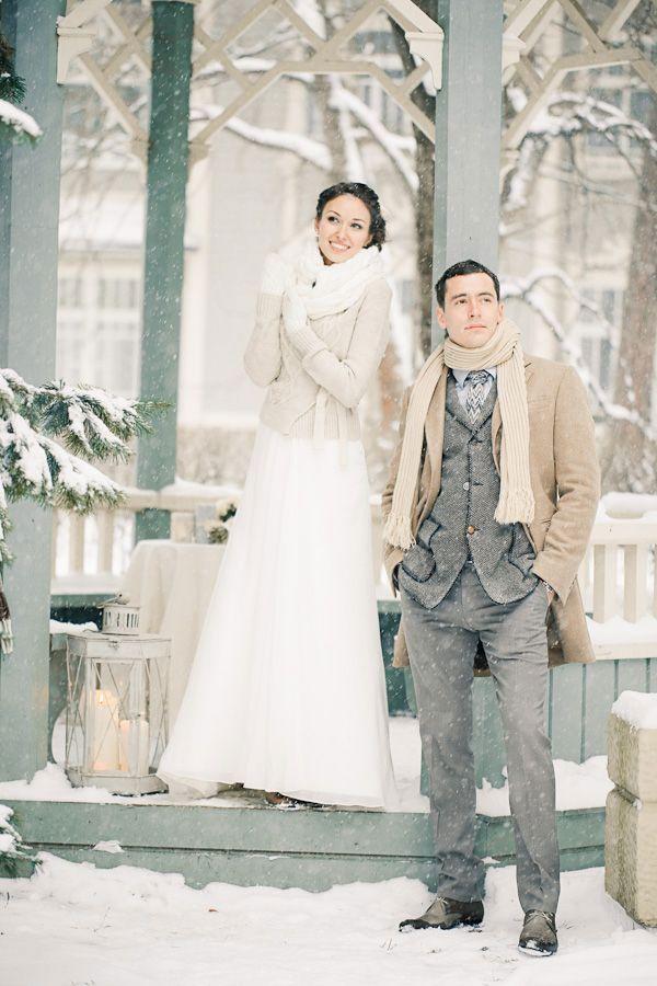 Свадьба - The Most Beautiful Snowy Wedding Photos
