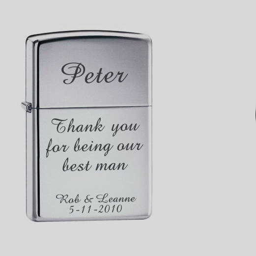 Свадьба - Personalized  Metal Lighters engraved lighter Groomsmen gift best man gift Birthday Retirement wedding favor