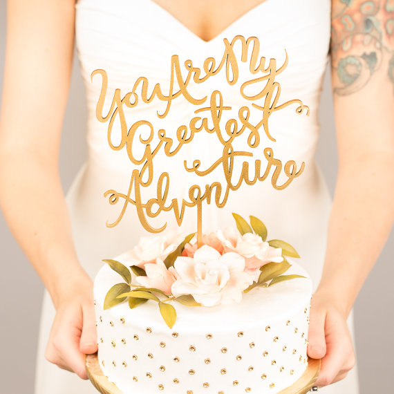 Mariage - Wedding Cake Topper - You're My Greatest Adventure - Joyful Collection