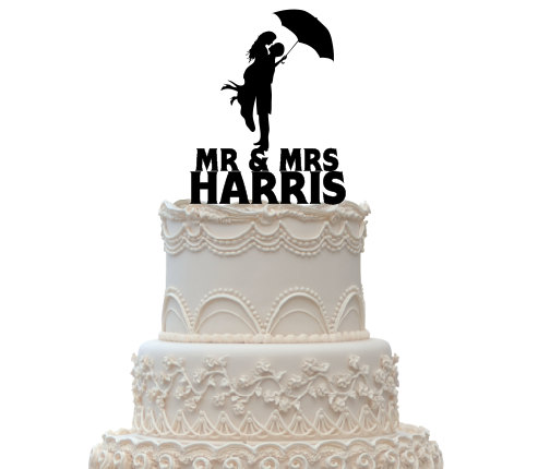 زفاف - Acrylic Cake Topper,Wedding Cake Topper,Personalized Cake Topper,CT5