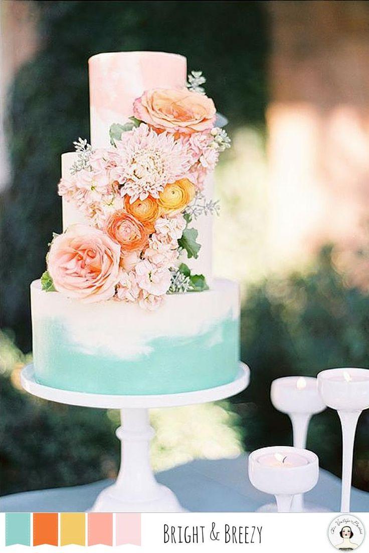 Wedding - 37 Of The Prettiest Floral Wedding Cakes