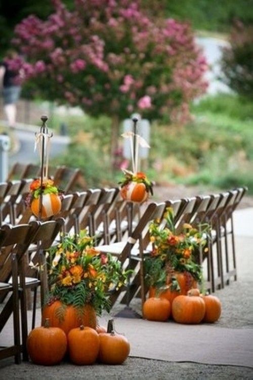Hochzeit - Wedding Wednesday: Pumpkin Wedding Details