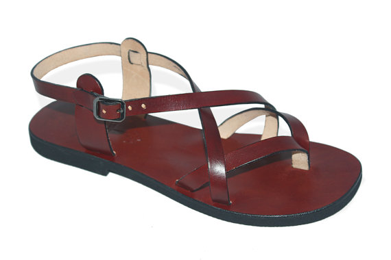 زفاف - Handmade Shoes, Leather Strap Sandals - Serenity