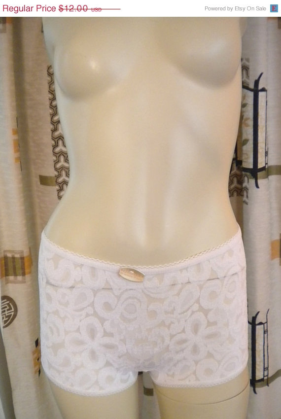 Hochzeit - SALE DEADSTOCK Vintage Charmor Lace Panty Girdle New in Box Pinup Mad Men White several sizes available