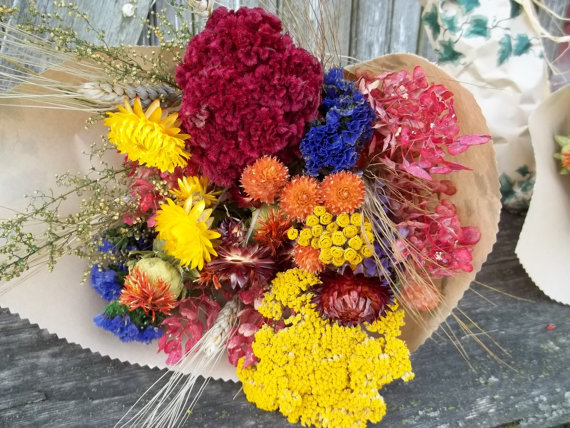 Hochzeit - Dried Flower Bouquet