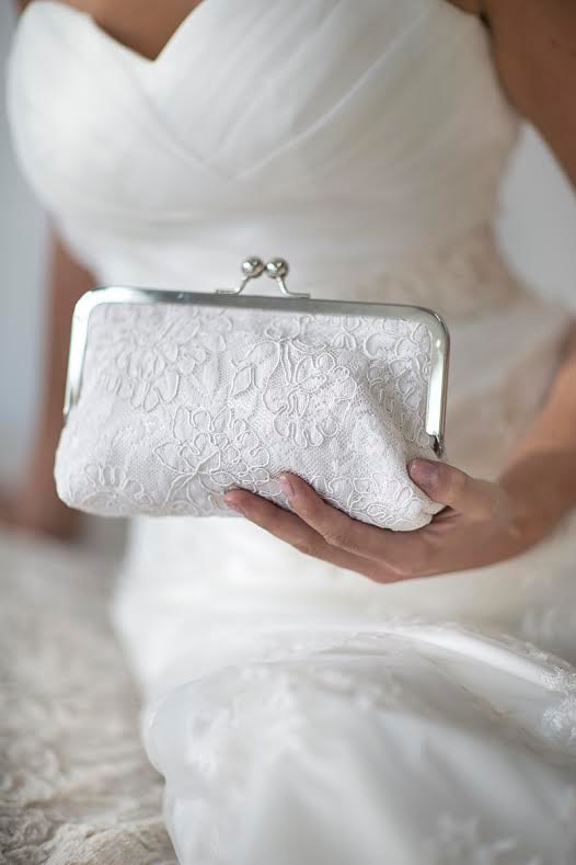 Wedding - Ivory Bridal Clutch 