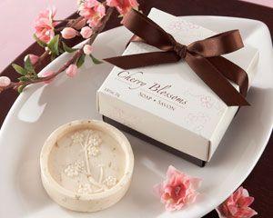 Hochzeit - Cherry Blossom Soap Favor