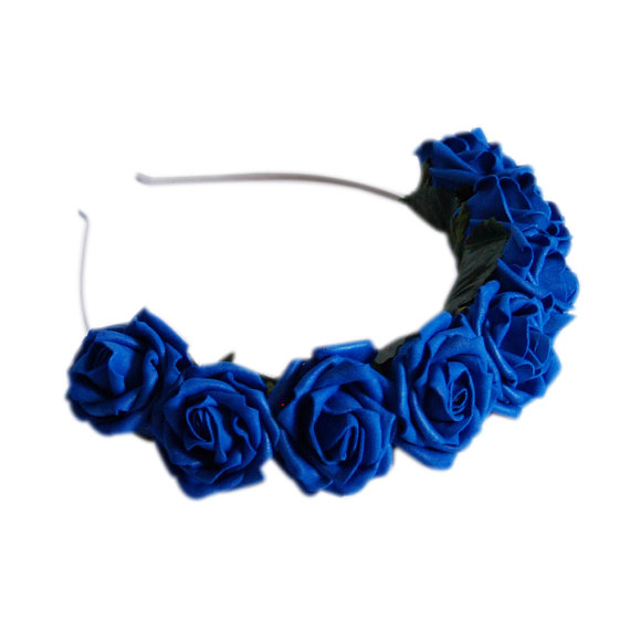Hochzeit - Lotta Rosie Headband - Cobalt Blue