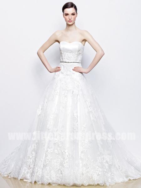 Hochzeit - Enzoani Iris Lovely Lace Wedding Gowns