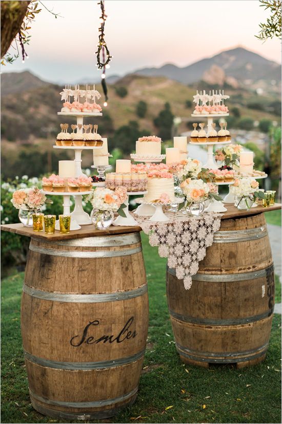 Wedding - Rock'n Rustic Wedding Dessert Tables & Displays