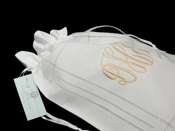 زفاف - Irish Linen Lingerie Bag, Style 9843