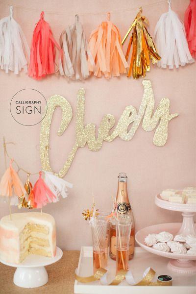 Wedding - DIY "Cheers" Sign
