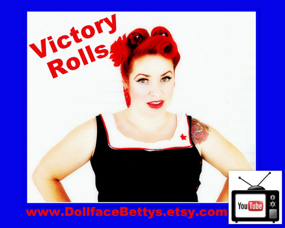 Hochzeit - DollfaceBettys Victory Rolls Styling Tool Kit