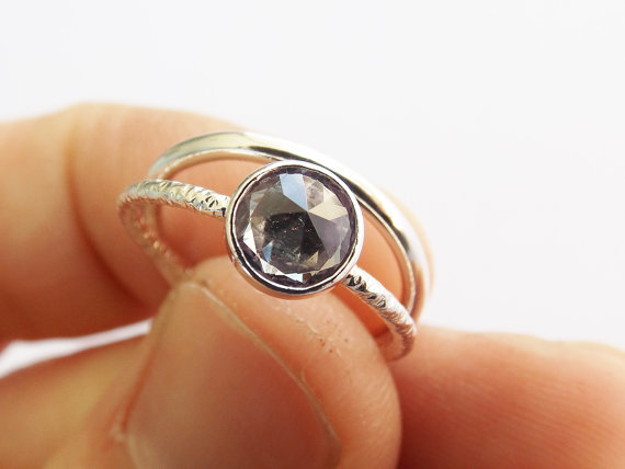 Hochzeit - Alexandrite Ring,Gemstone Ring,Engagement Ring,Romantic Ring,Alexandrite,Alexandrite Stacking Ring Set,Faceted Gemstone Ring,Unique
