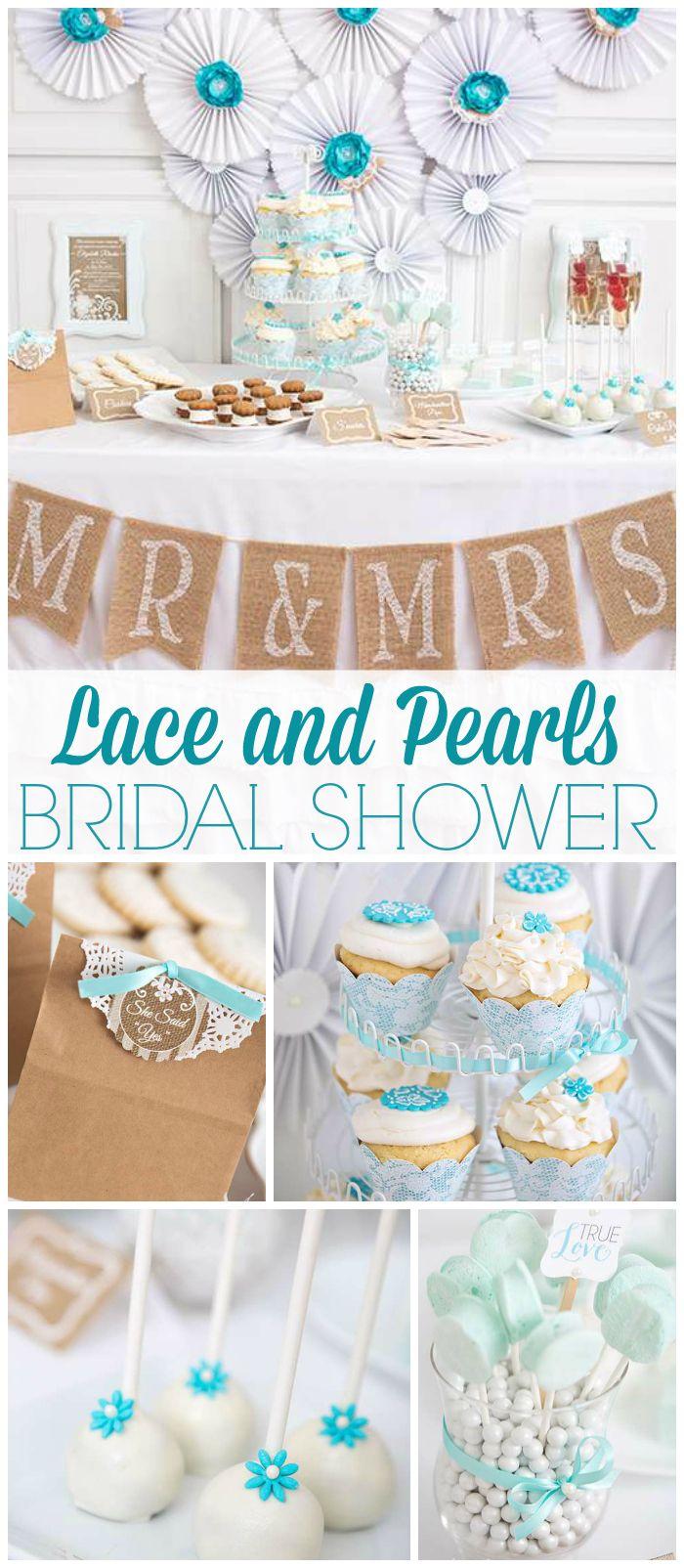Mariage - Bridal Shower / Wedding Shower / Bridal/Wedding Shower "Lace And Pearls Bridal Shower"