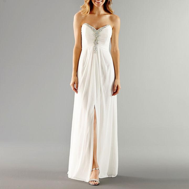 Hochzeit - Decoded Decode 1.8 Strapless Jeweled-Bodice Wedding Gown