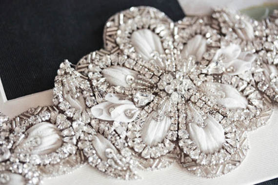 Wedding - Magnolia wedding dress sash - Magnolia  (Made to Order)