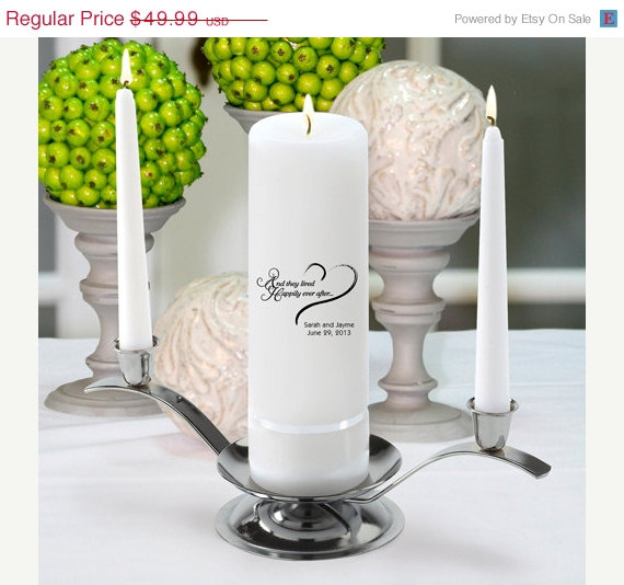 Свадьба - Personalized Wedding Unity Candle Set_330